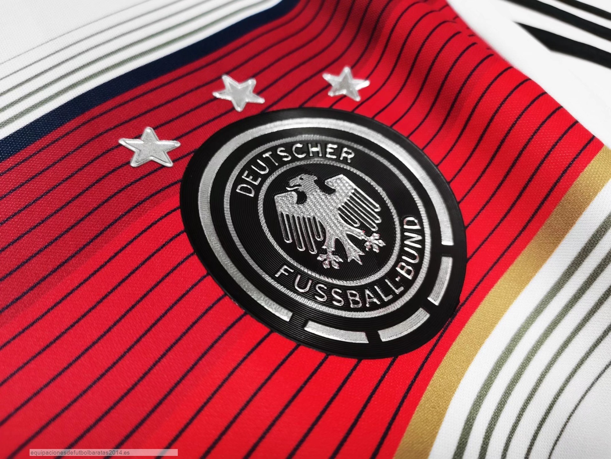 Nuevo 1ª Camiseta Alemania Retro 2014 Blanco Baratas